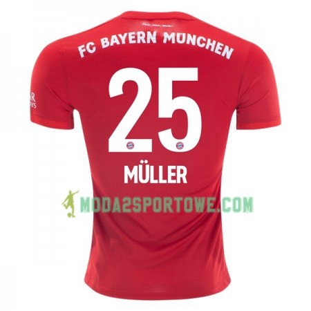 Koszulka Bayern Monachium Thomas Müller 25 Domowe Stroje Piłkarskie 2019/20 Krótki Rękaw